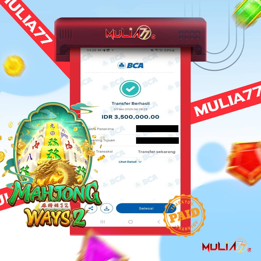 Menang Jackpot Slot Online Gacor MULIA77 Resmi Rp 3.500.000
