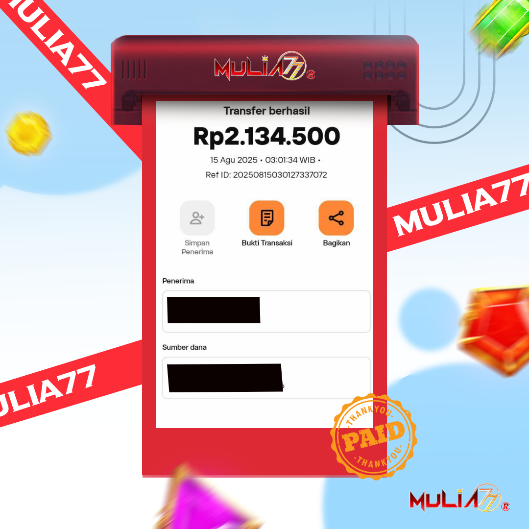 Menang Jackpot Slot Online Gacor MULIA77 Resmi Rp2.134.500