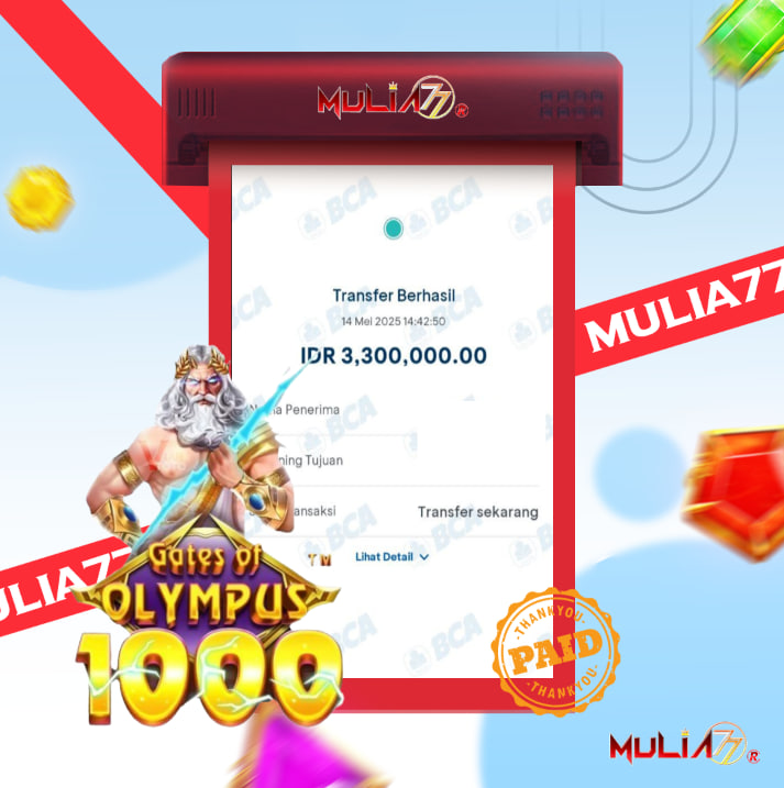 Menang Jackpot Slot Online Gacor MULIA77 Resmi Rp 3.300.000