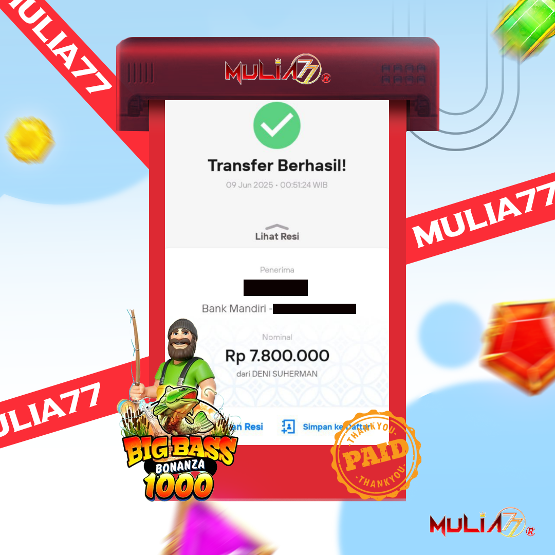 Menang Jackpot Slot Online Gacor MULIA77 Resmi Rp  7.800.000