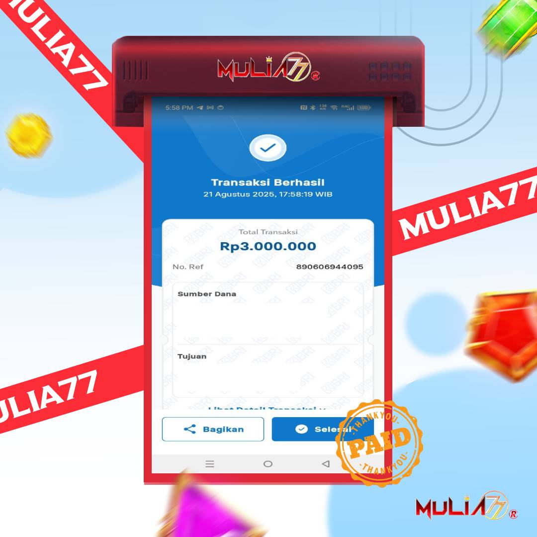 Menang Jackpot Slot Online Gacor MULIA77 Resmi Rp3.000.000