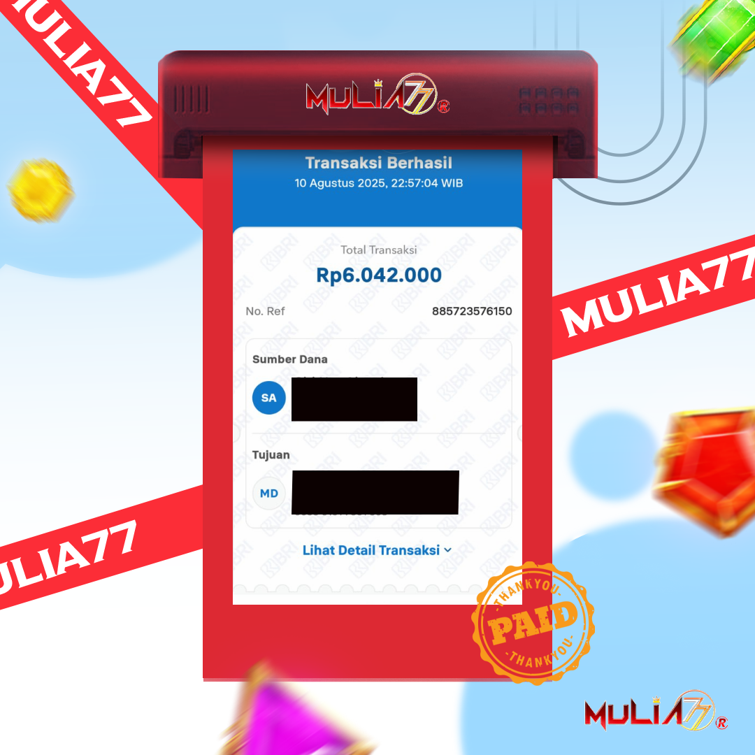 Menang Jackpot Slot Online Gacor MULIA77 Resmi Rp 6.042.000