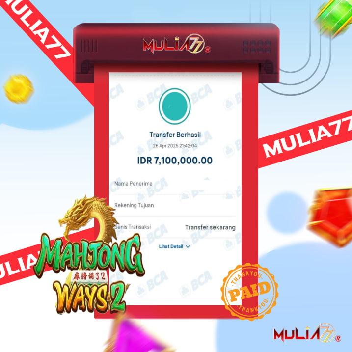 Menang Jackpot Slot Online Gacor MULIA77 Resmi Rp 7.100.000