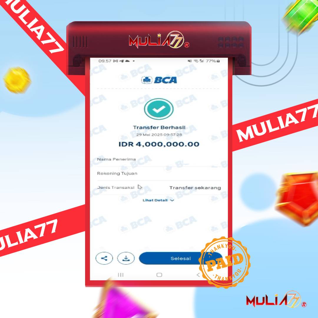 Menang Jackpot Slot Online Gacor MULIA77 Resmi Rp 4.000.000