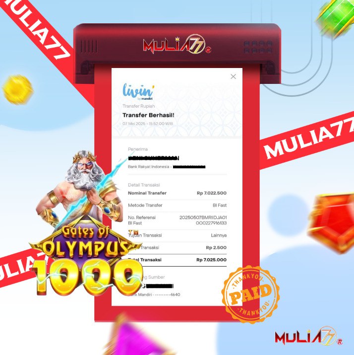 Menang Jackpot Slot Online Gacor MULIA77 Resmi Rp 7.025.000