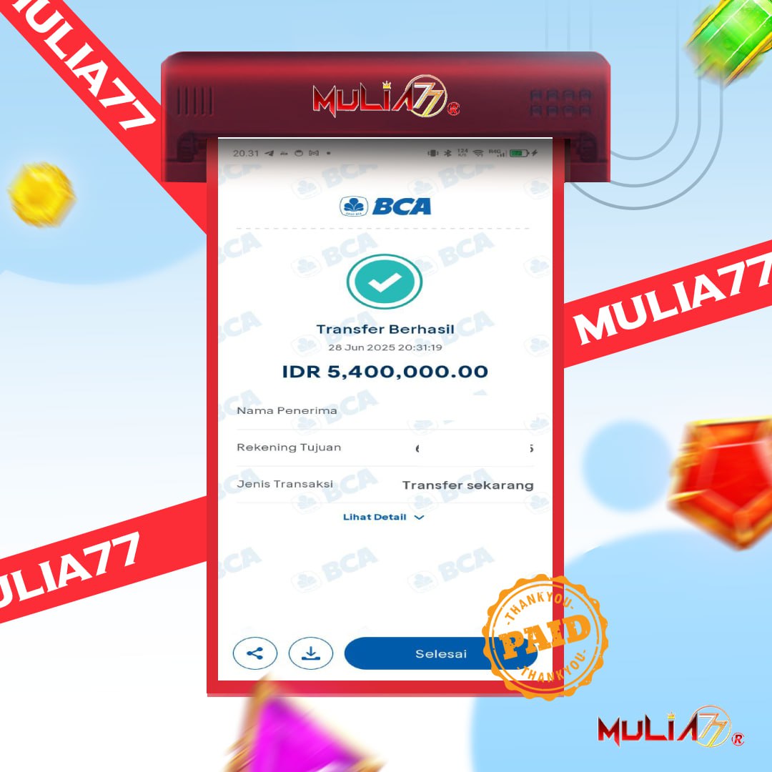 Menang Jackpot Slot Online Gacor MULIA77 Resmi Rp 5.400.000