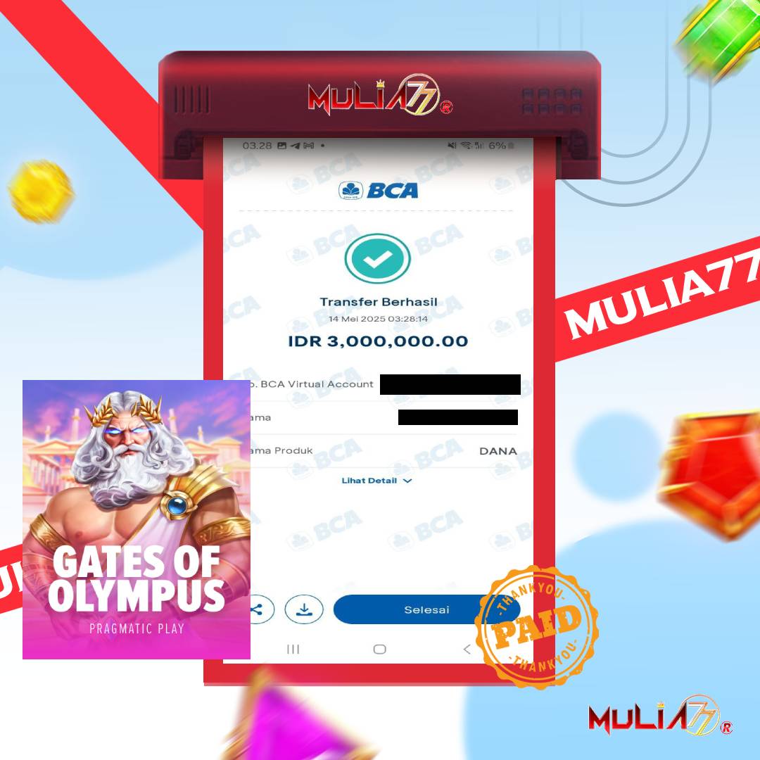 Menang Jackpot Slot Online Gacor MULIA77 Resmi Rp 3.000.000