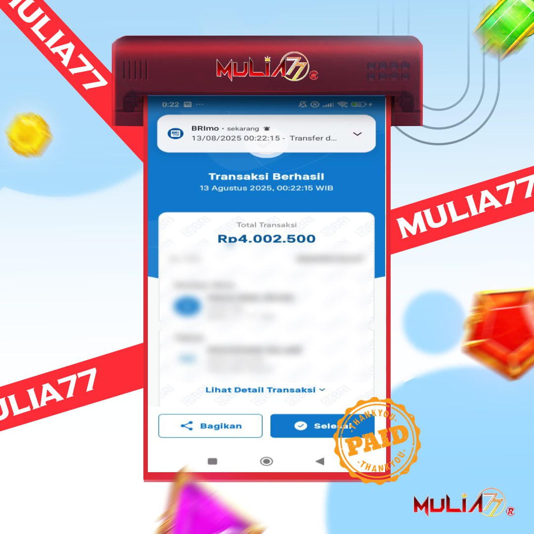 Menang Jackpot Slot Online Gacor MULIA77 Resmi Rp4.002.500