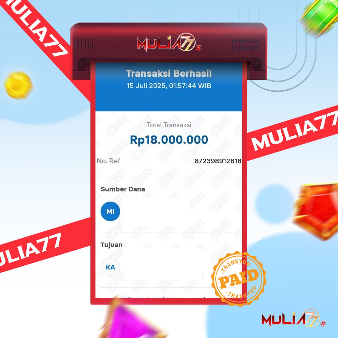 Menang Jackpot Slot Online Gacor MULIA77 Resmi Rp 18.000.000