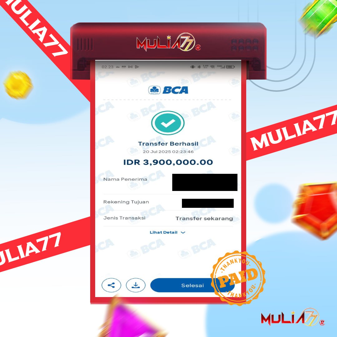 Menang Jackpot Slot Online Gacor MULIA77 Resmi Rp 3.900.000