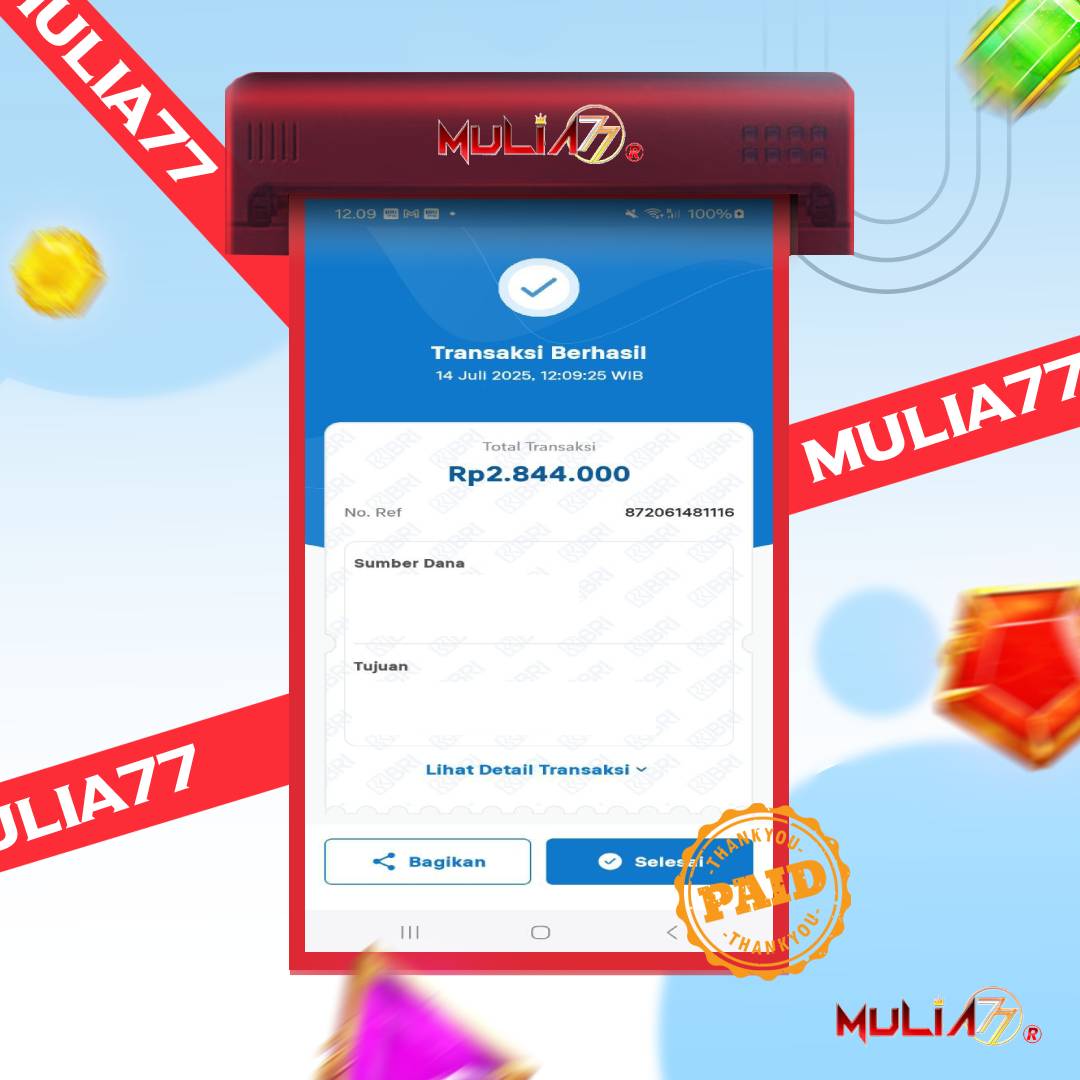 Menang Jackpot Slot Online Gacor MULIA77 Resmi Rp 2.844.000