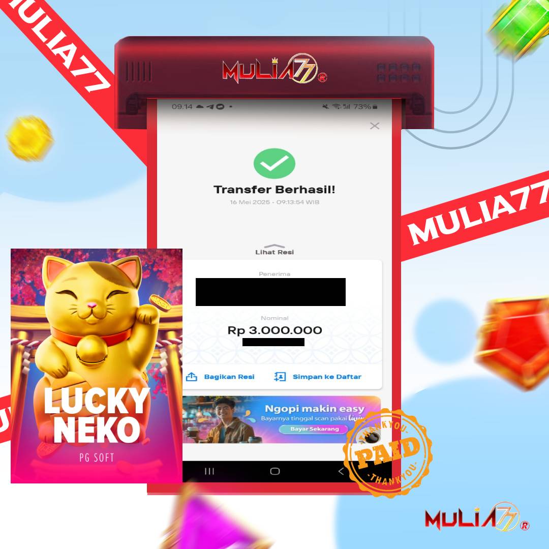 Menang Jackpot Slot Online Gacor MULIA77 Resmi Rp 3.000.000