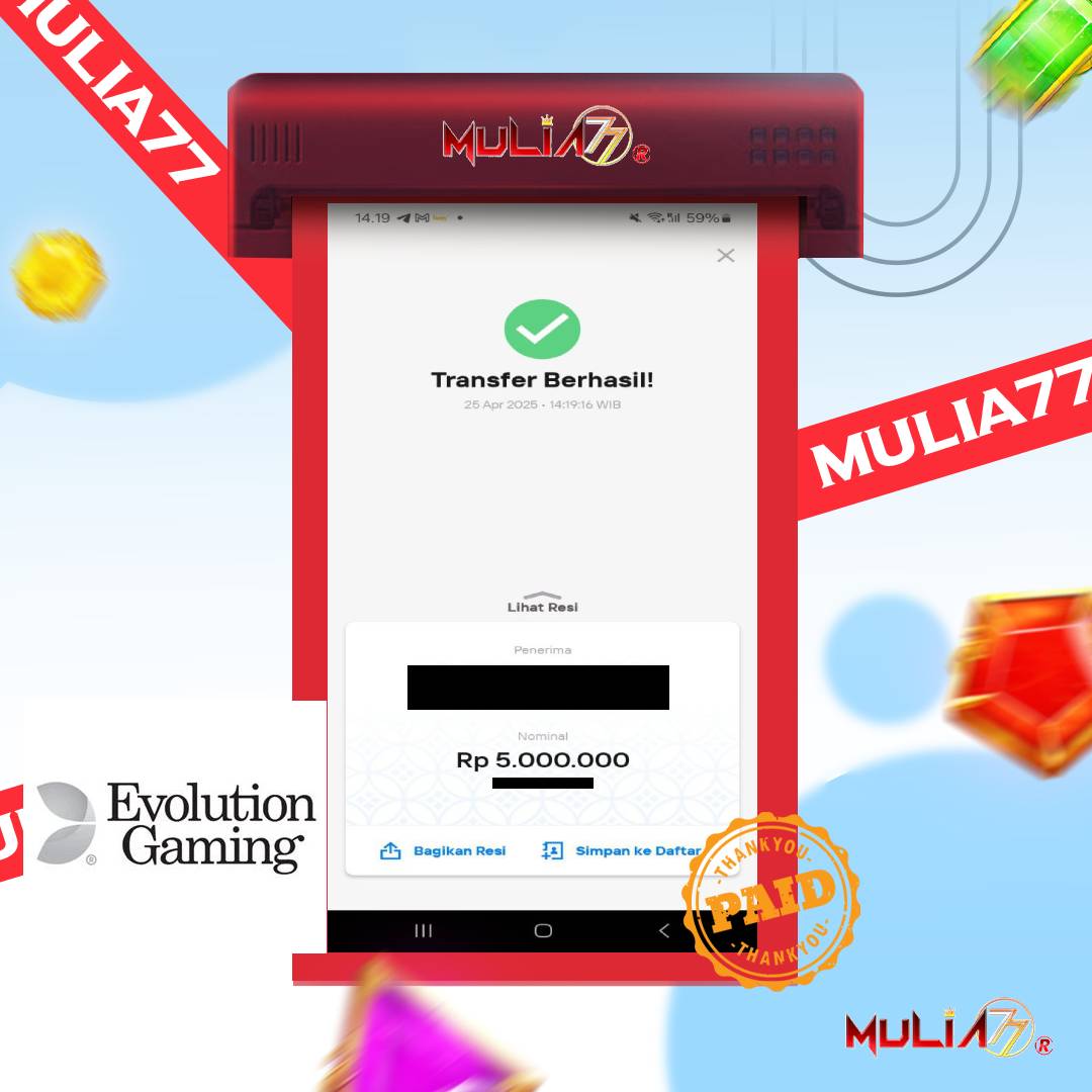 Menang Jackpot Slot Online Gacor MULIA77 Resmi Rp 5.000.000