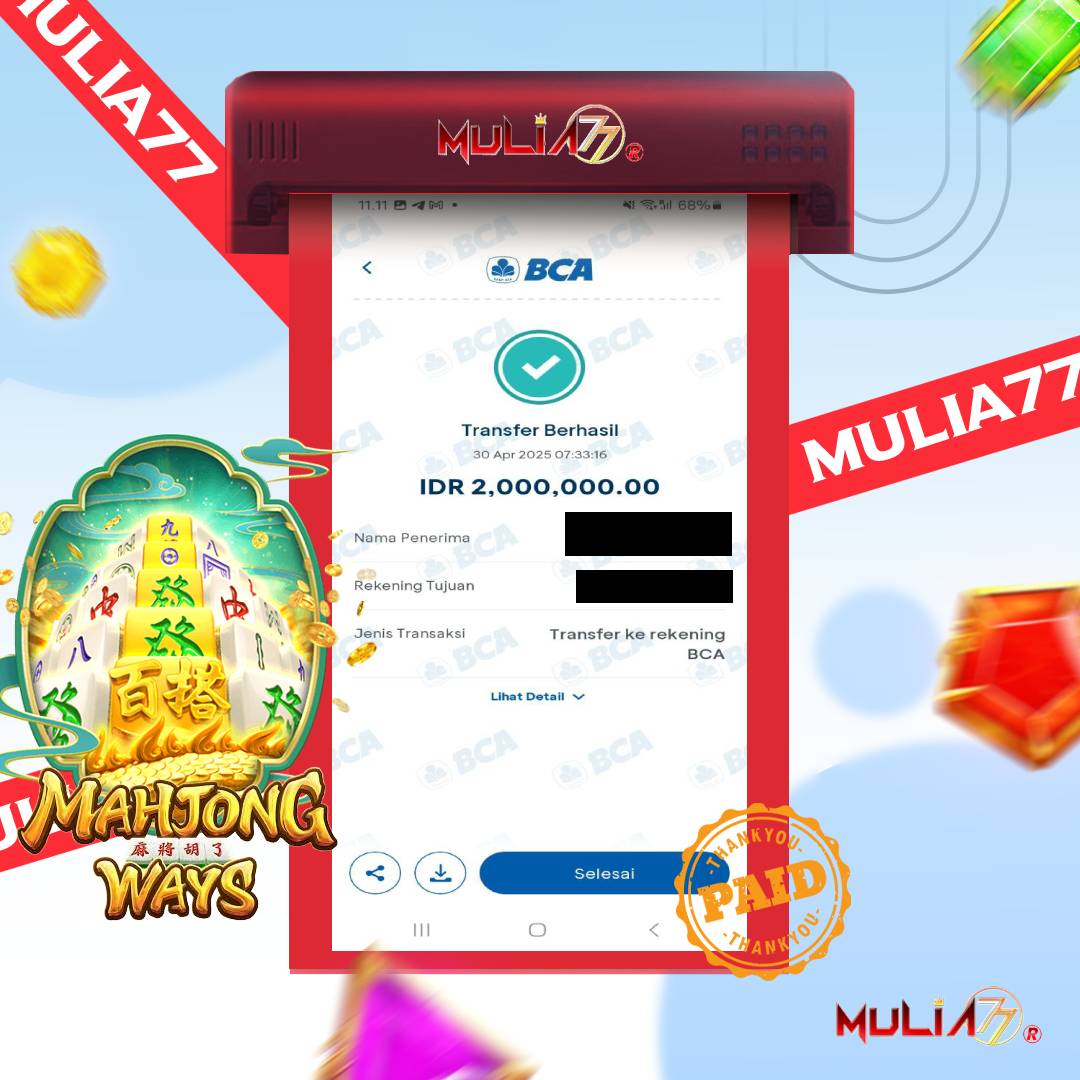 Menang Jackpot Slot Online Gacor MULIA77 Resmi Rp 2.000.000