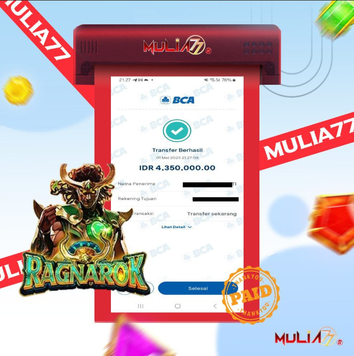 Menang Jackpot Slot Online Gacor MULIA77 Resmi Rp 4.350.000