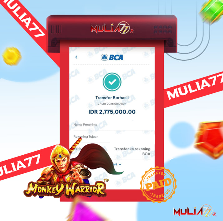 Menang Jackpot Slot Online Gacor MULIA77 Resmi Rp 2.775.000