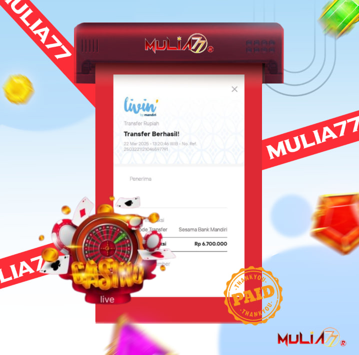 Menang Jackpot Slot Online Gacor MULIA77 Resmi Rp 6.700.000