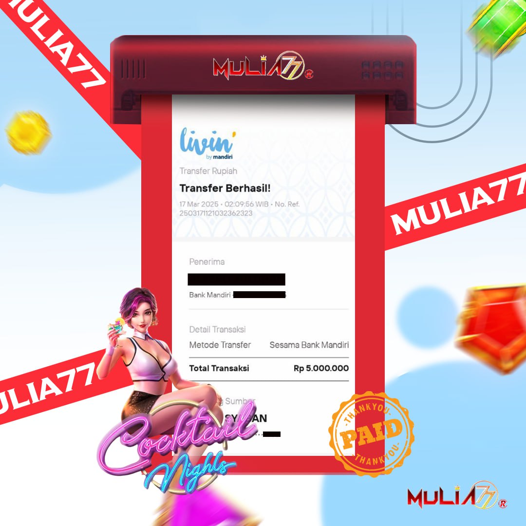 Menang Jackpot Slot Online Gacor MULIA77 Resmi Rp 5.000.000