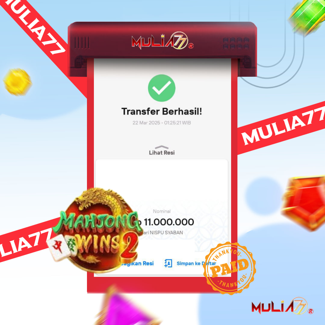  Menang Jackpot Slot Online Gacor MULIA77 Resmi Rp 11.000.000