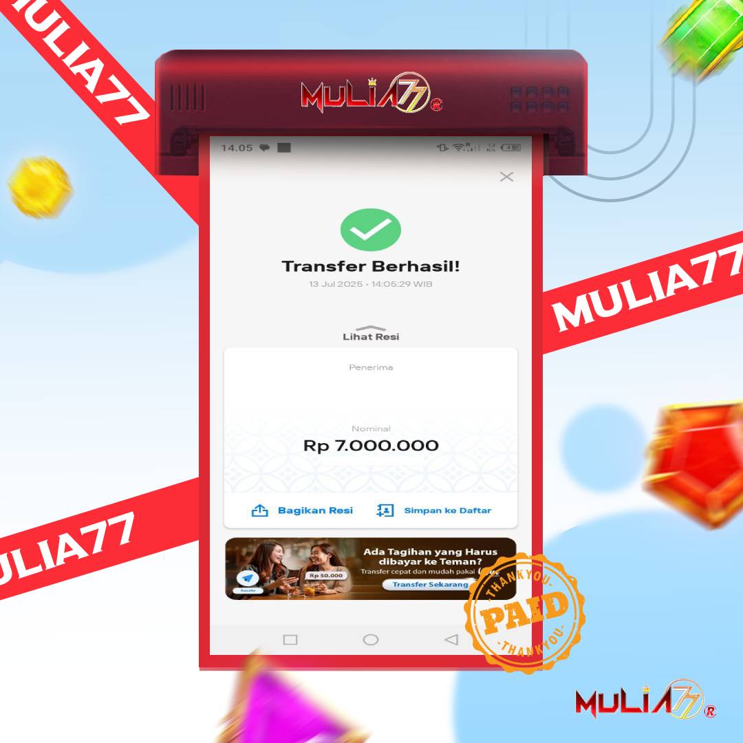 Menang Jackpot Slot Online Gacor MULIA77 Resmi Rp 7.000.000
