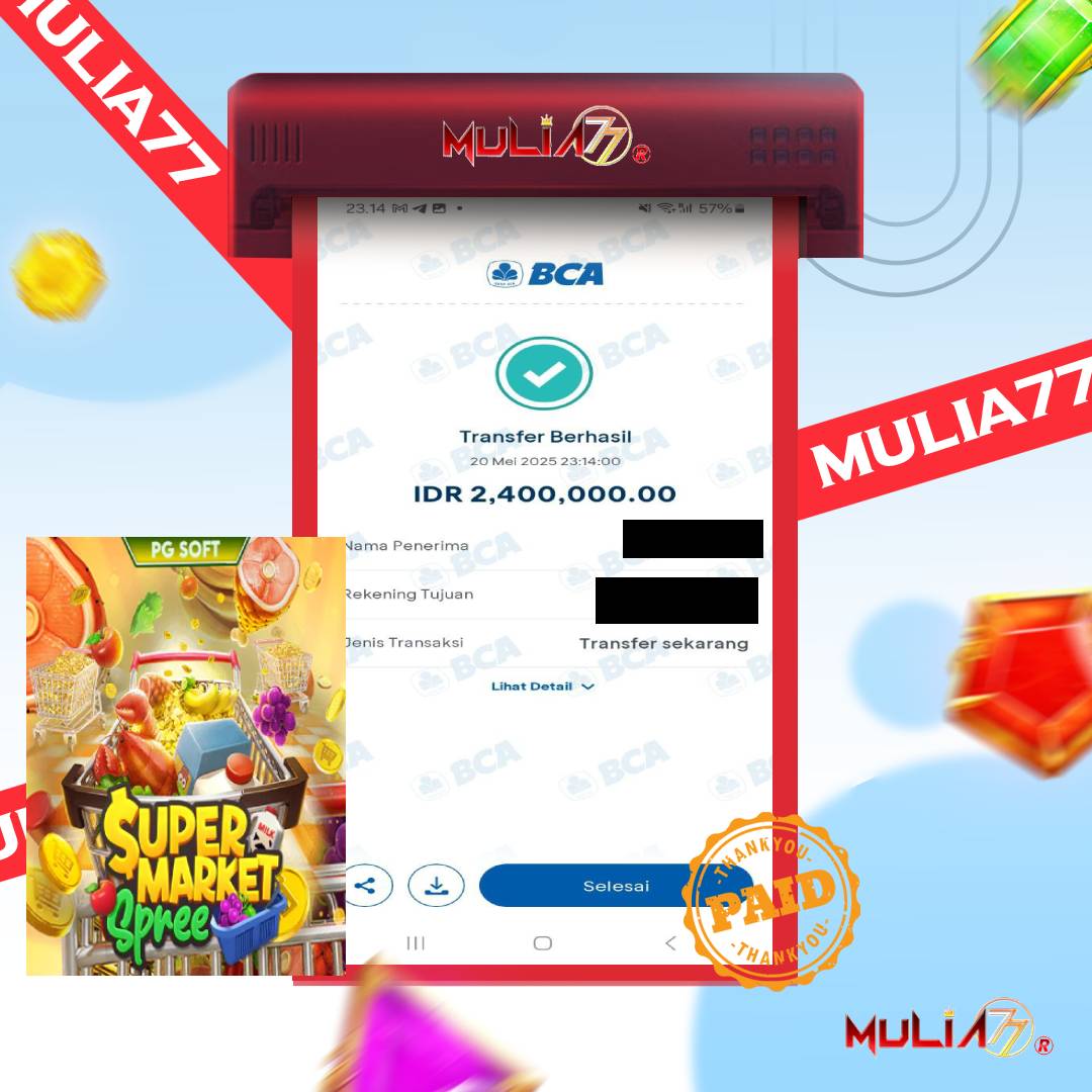 Menang Jackpot Slot Online Gacor MULIA77 Resmi Rp 2.400.000