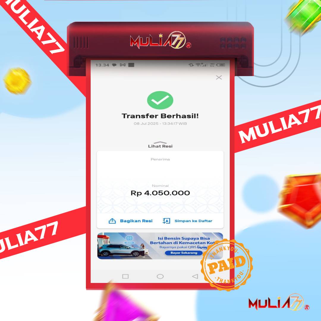 Menang Jackpot Slot Online Gacor MULIA77 Resmi Rp 4.050.000
