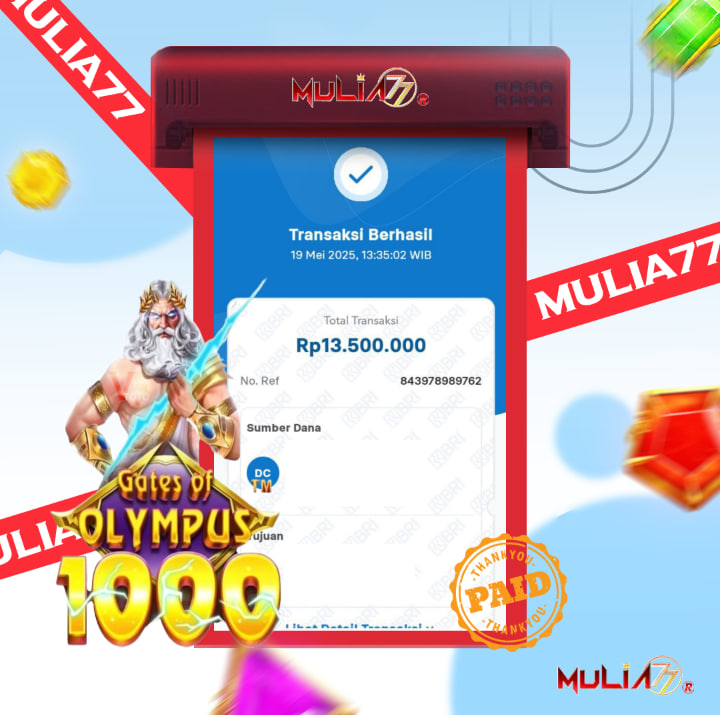 Menang Jackpot Slot Online Gacor MULIA77 Resmi Rp 13.500.000