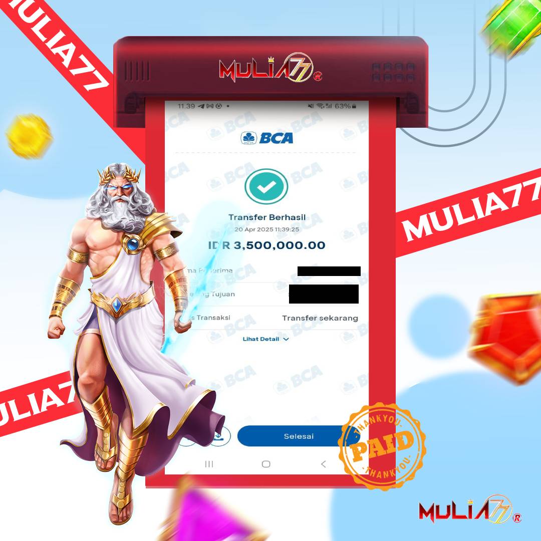 Menang Jackpot Slot Online Gacor MULIA77 Resmi Rp 3.500.000