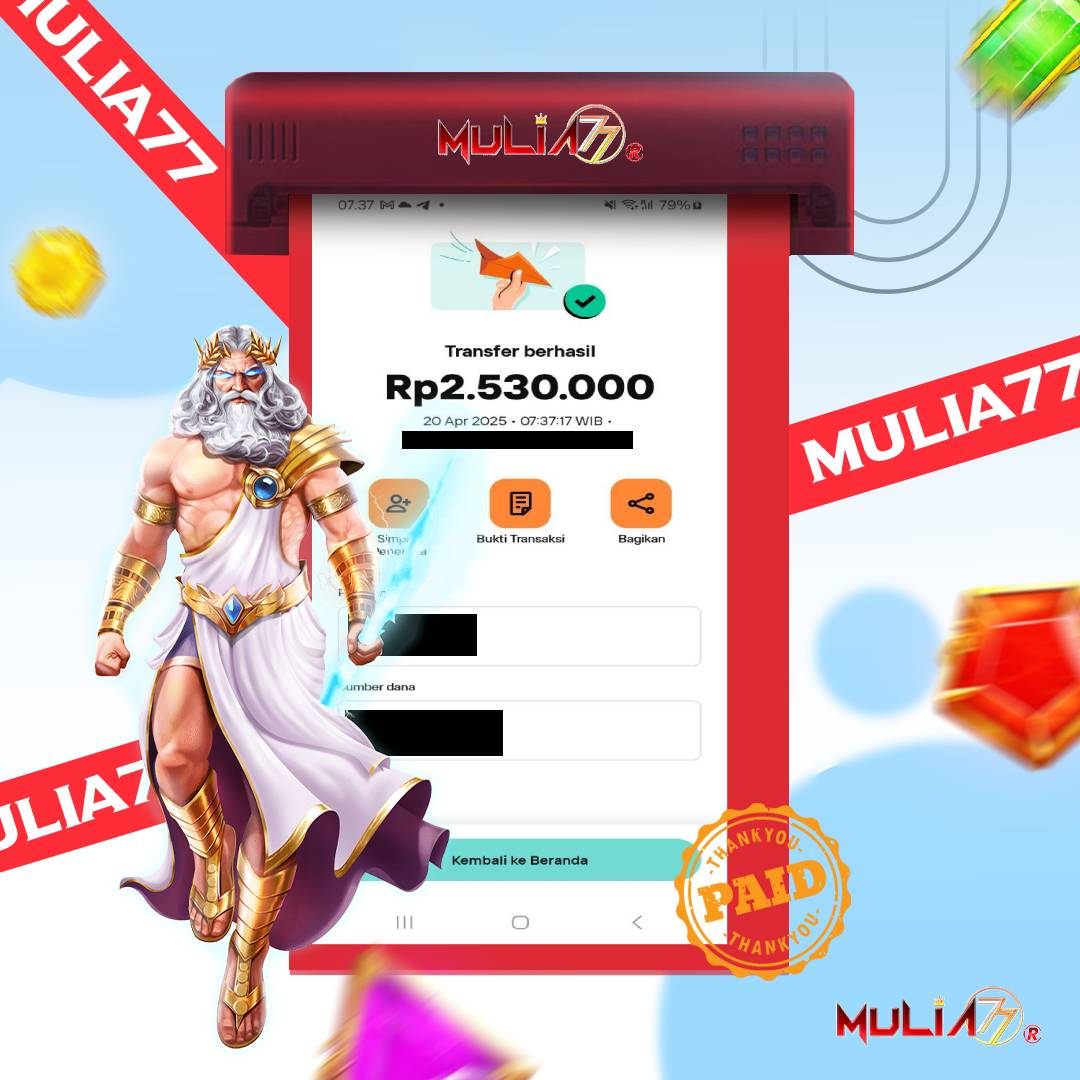 Menang Jackpot Slot Online Gacor MULIA77 Resmi Rp 2.530.000
