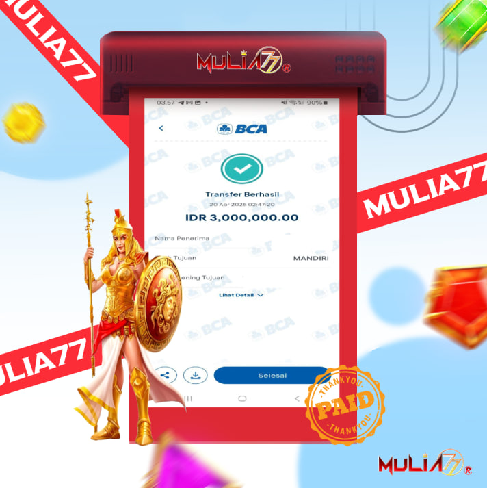 Menang Jackpot Slot Online Gacor MULIA77 Resmi Rp 3.000.000