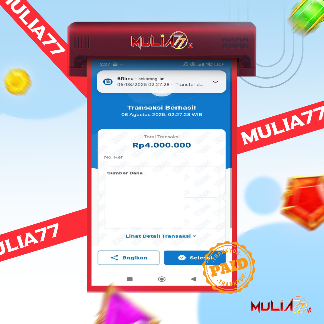 Menang Jackpot Slot Online Gacor MULIA77 Resmi Rp 4.000.000