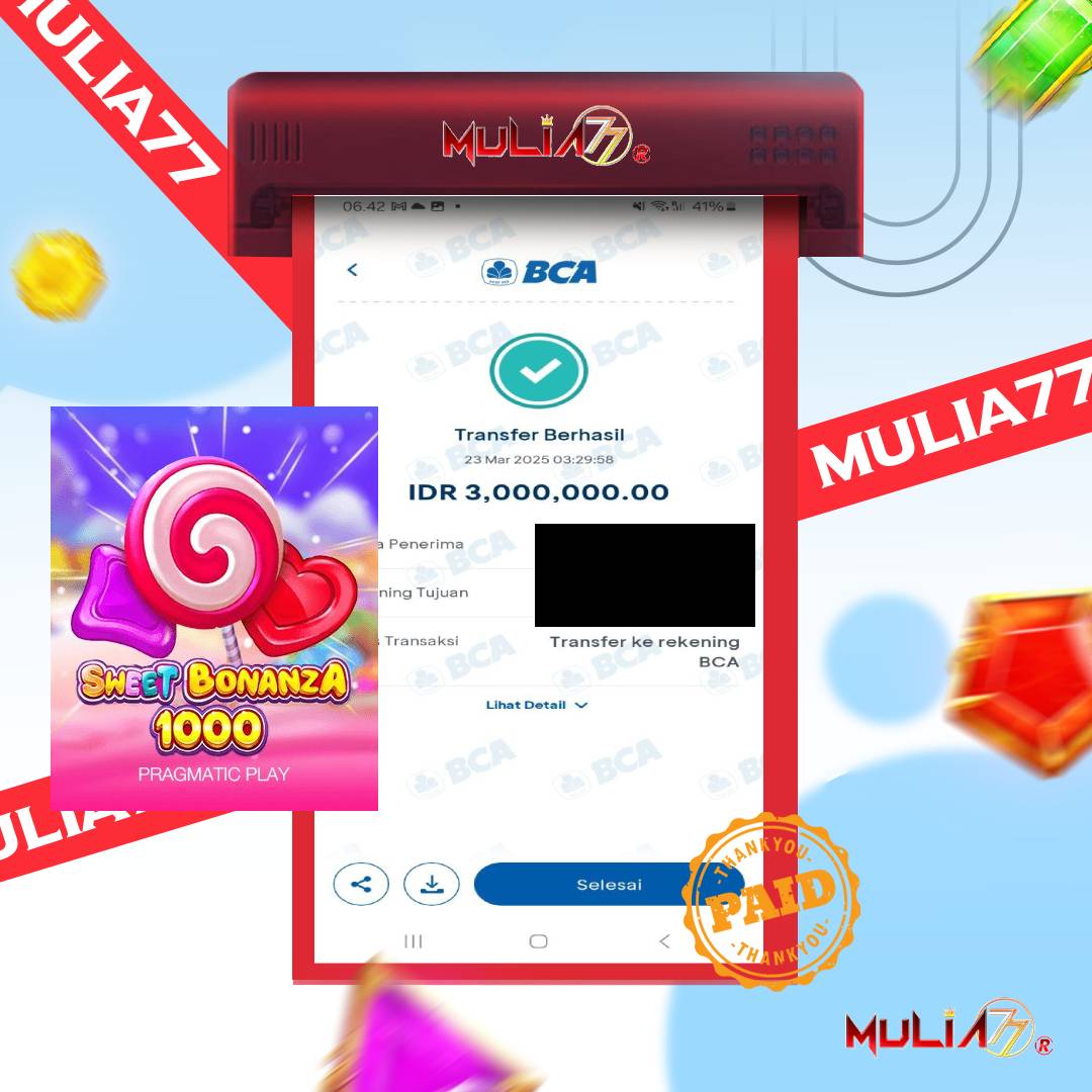 Menang Jackpot Slot Online Gacor MULIA77 Resmi Rp 3.000.000