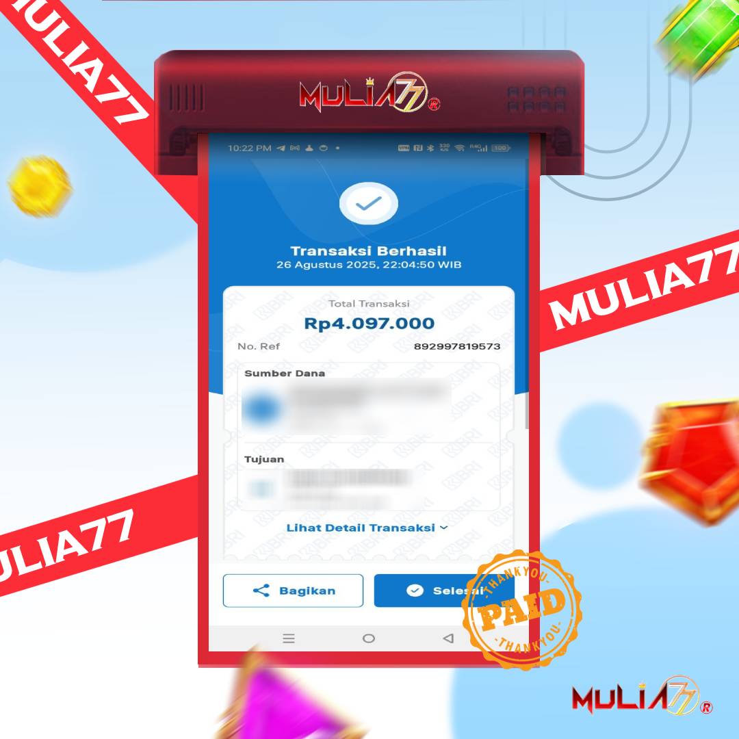 Menang Jackpot Slot Online Gacor MULIA77 Resmi Rp4.097.000