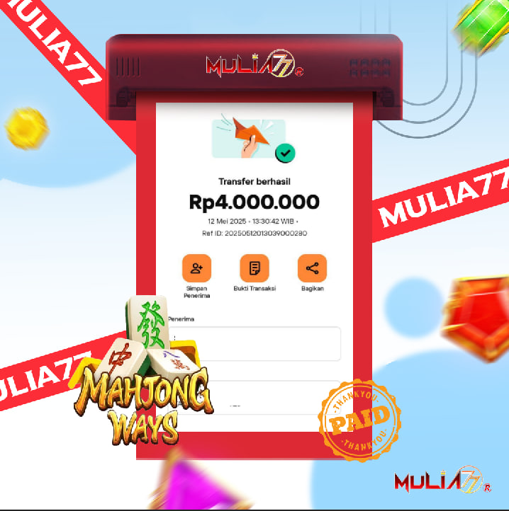 Menang Jackpot Slot Online Gacor MULIA77 Resmi Rp 4.000.000