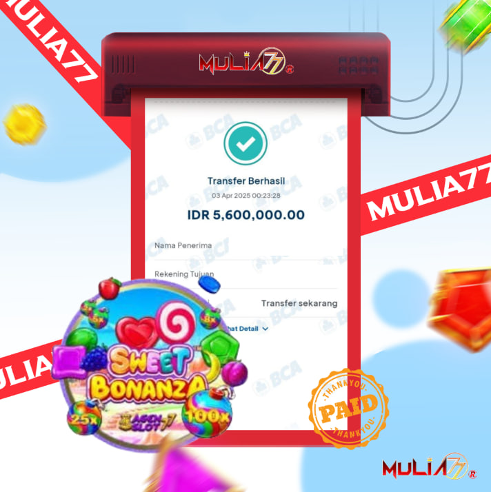 Menang Jackpot Slot Online Gacor MULIA77 Resmi Rp 5.600.000