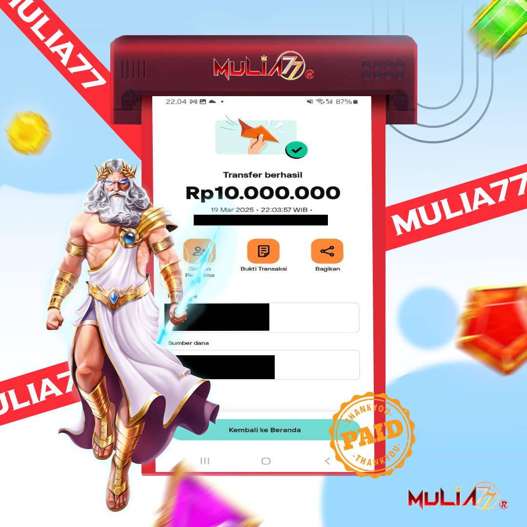 Menang Jackpot Slot Online Gacor MULIA77 Resmi Rp 10.000.000