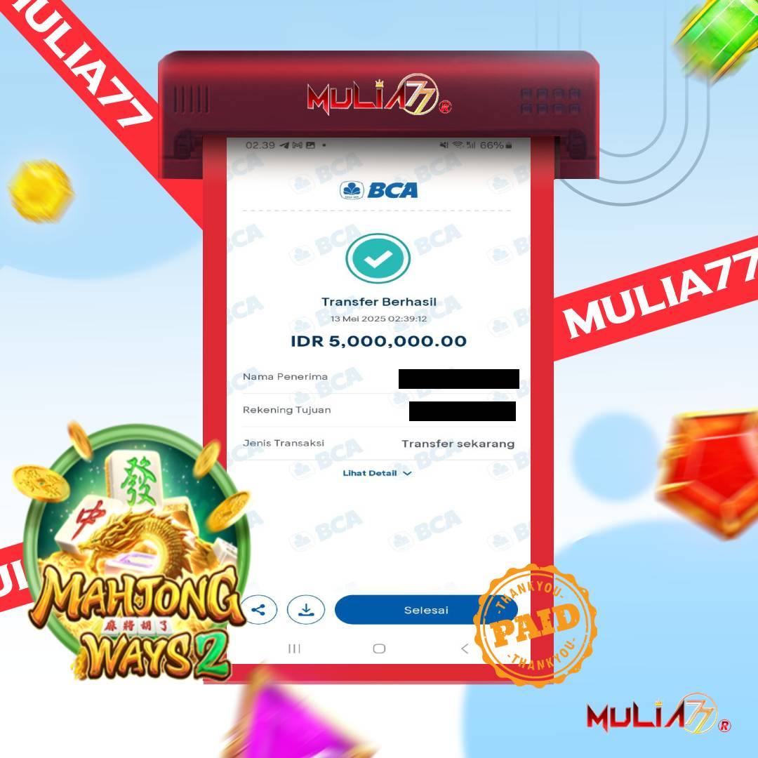 Menang Jackpot Slot Online Gacor MULIA77 Resmi Rp 5.000.000