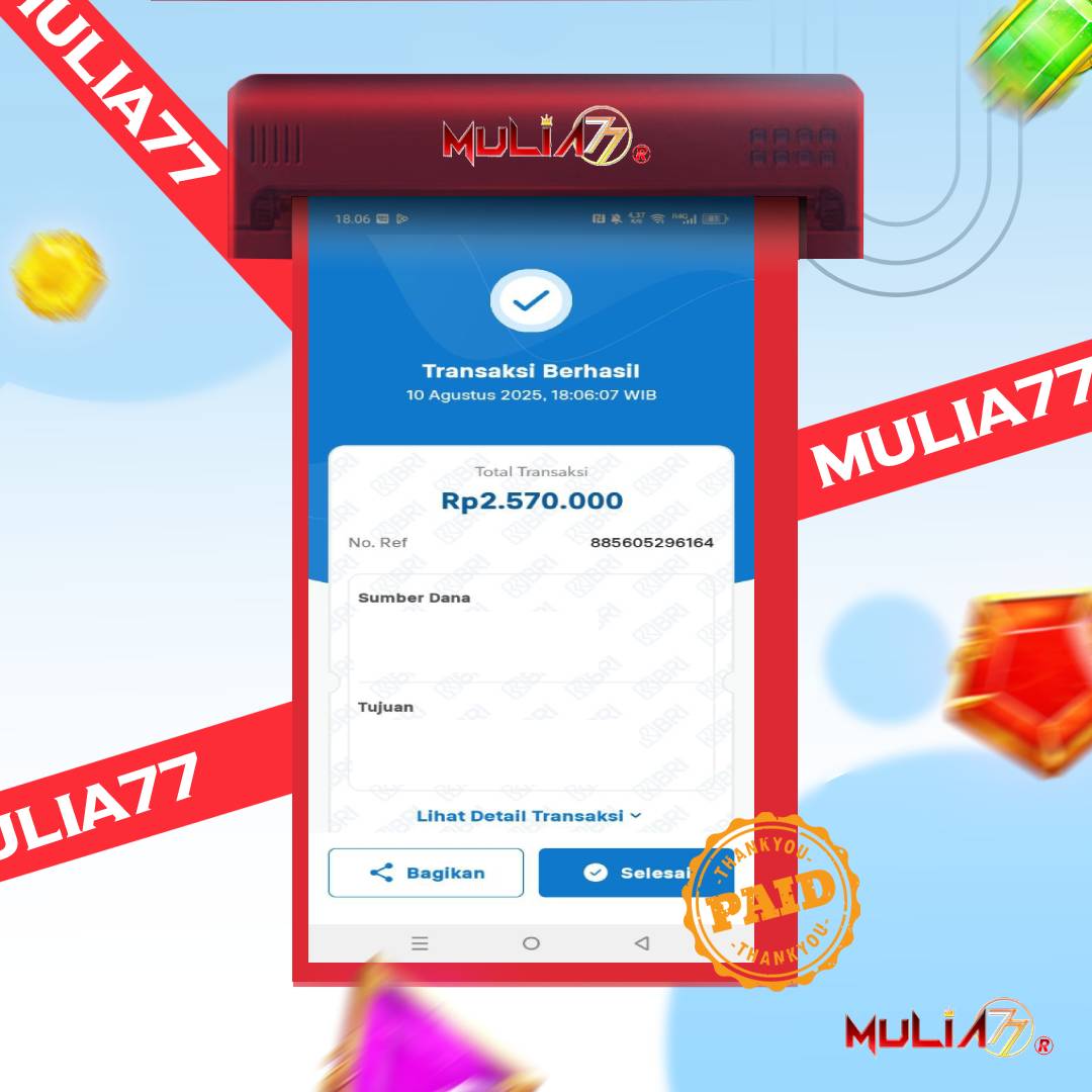 Menang Jackpot Slot Online Gacor MULIA77 Resmi Rp 2.570.000