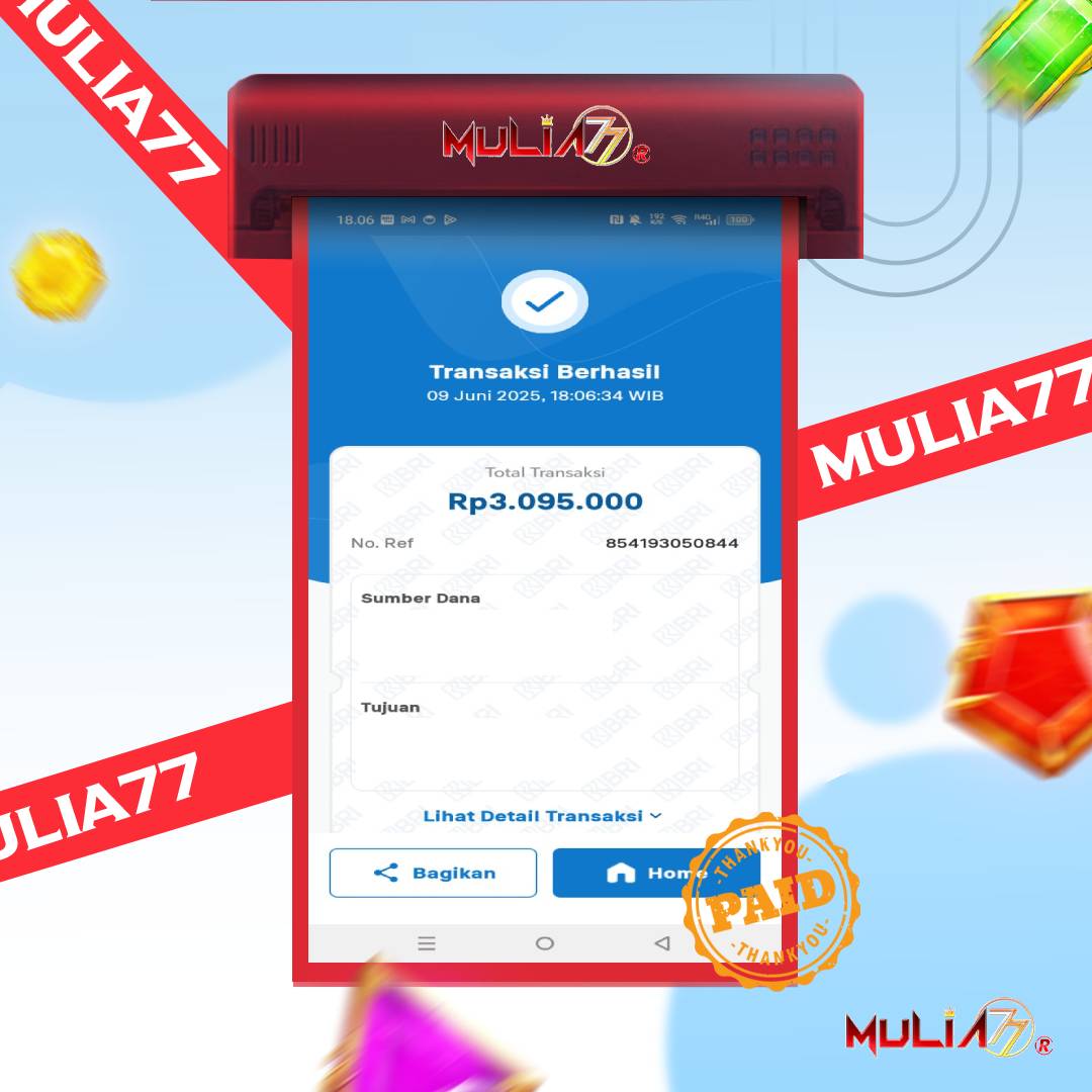 Menang Jackpot Slot Online Gacor MULIA77 Resmi Rp 3.095.000