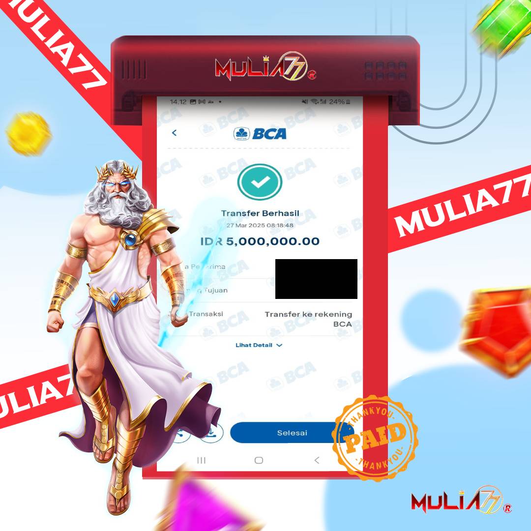 Menang Jackpot Slot Online Gacor MULIA77 Resmi Rp 5.000.000