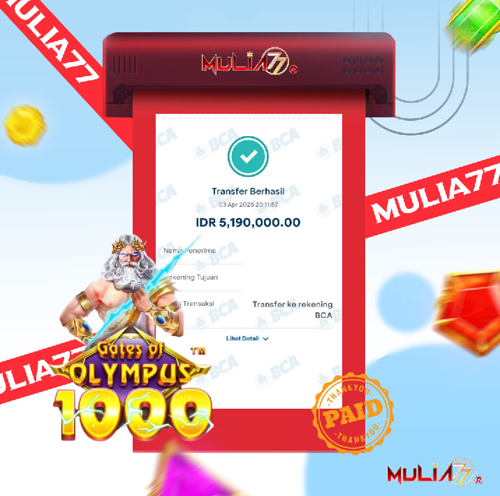 Menang Jackpot Slot Online Gacor MULIA77 Resmi Rp 5.190.000