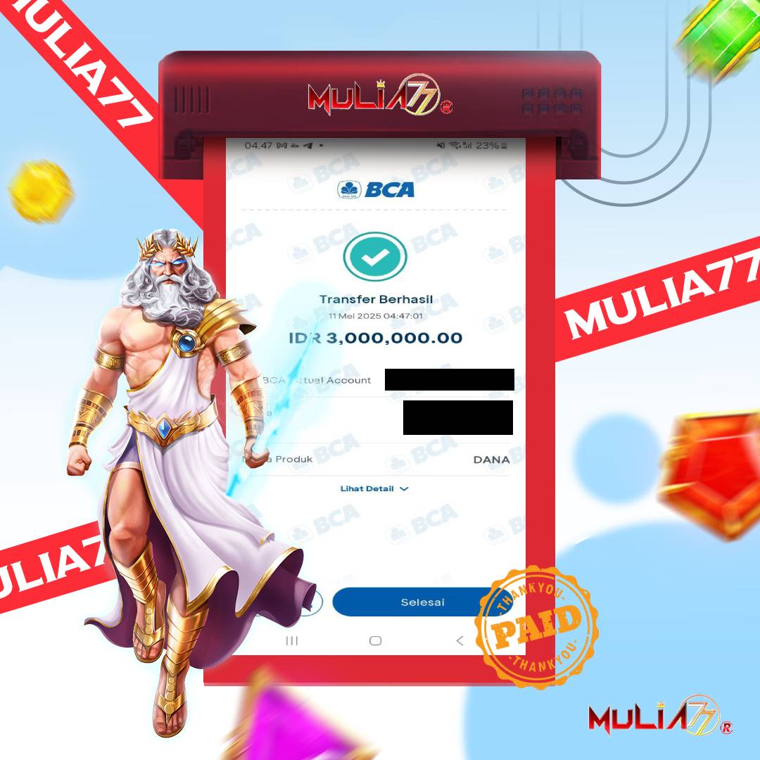 Menang Jackpot Slot Online Gacor MULIA77 Resmi Rp 3.000.000