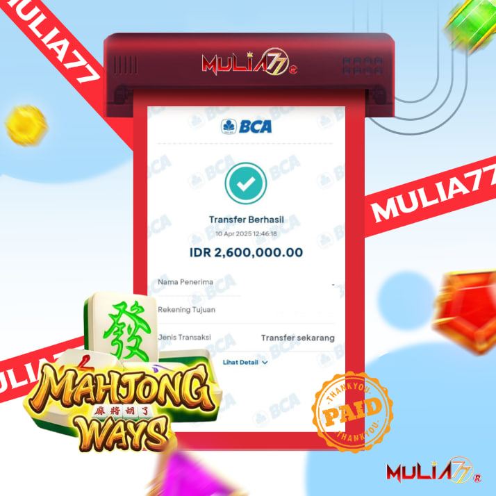 Menang Jackpot Slot Online Gacor MULIA77 Resmi Rp 2.600.000