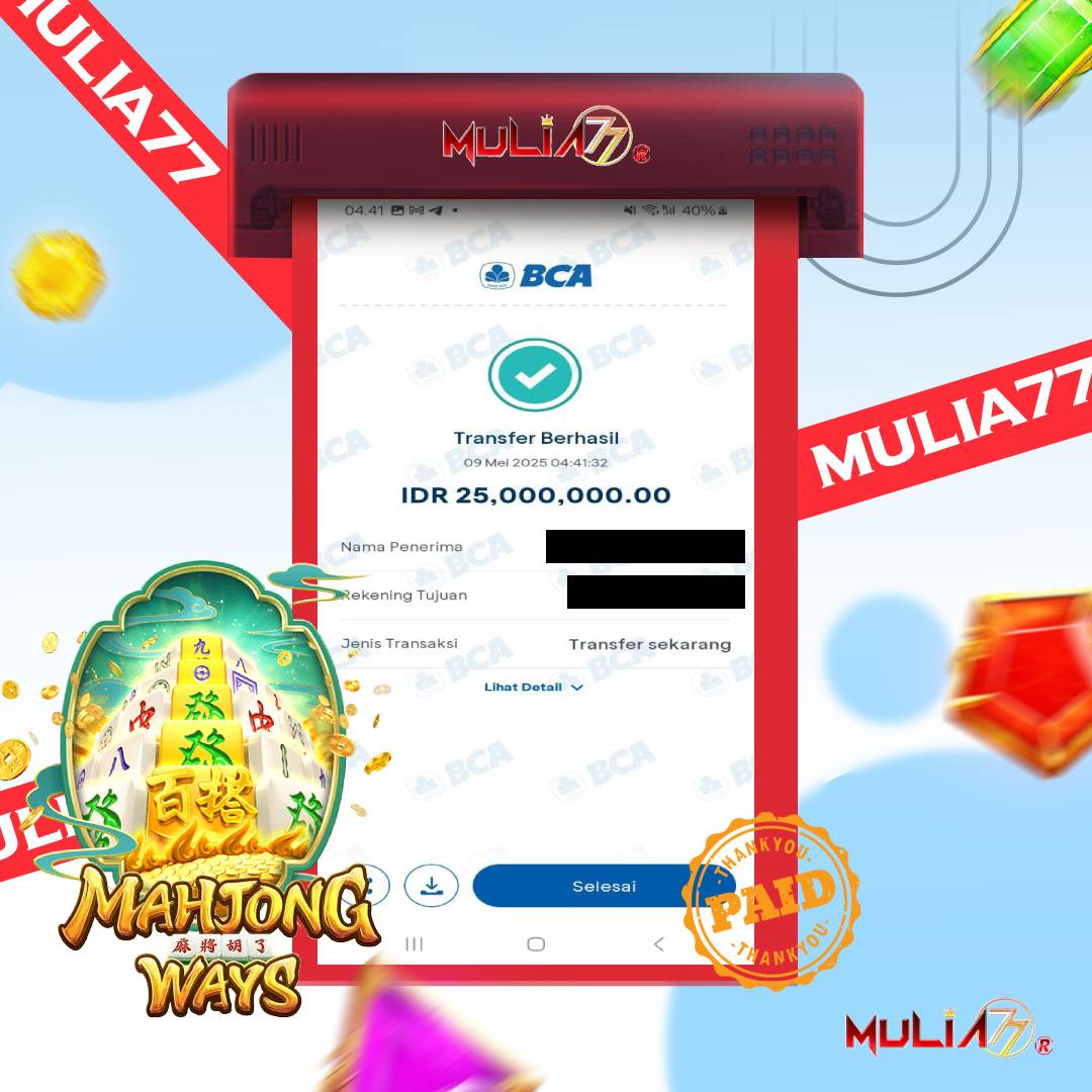 Menang Jackpot Slot Online Gacor MULIA77 Resmi Rp 25.000.000