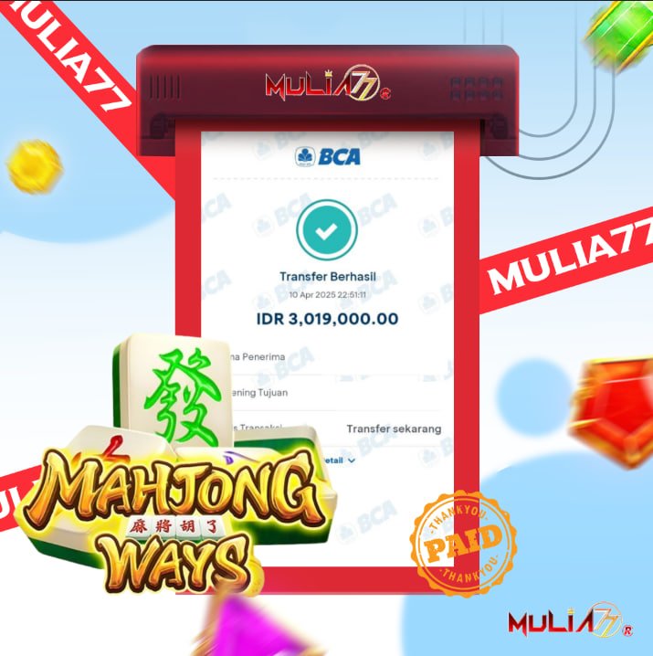 	 Menang Jackpot Slot Online Gacor MULIA77 Resmi Rp 3.019.000