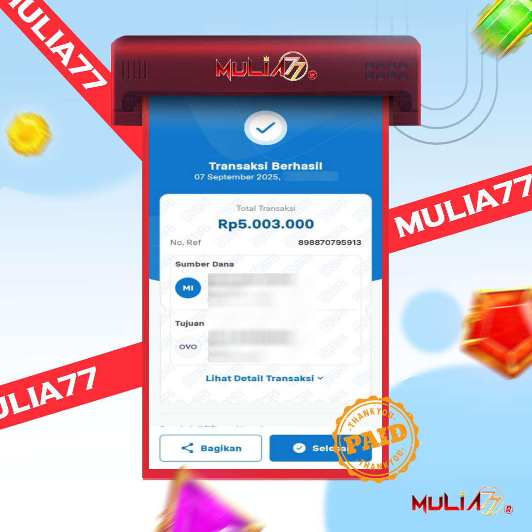 Menang Jackpot Slot Online Gacor MULIA77 Resmi Rp 5.000.000
