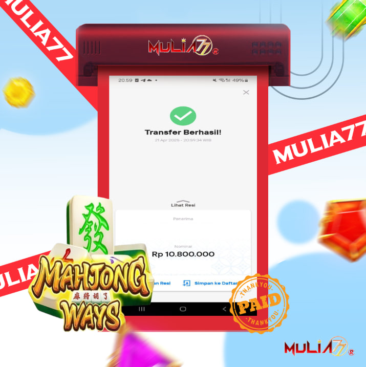 Menang Jackpot Slot Online Gacor MULIA77 Resmi Rp 10.800.000