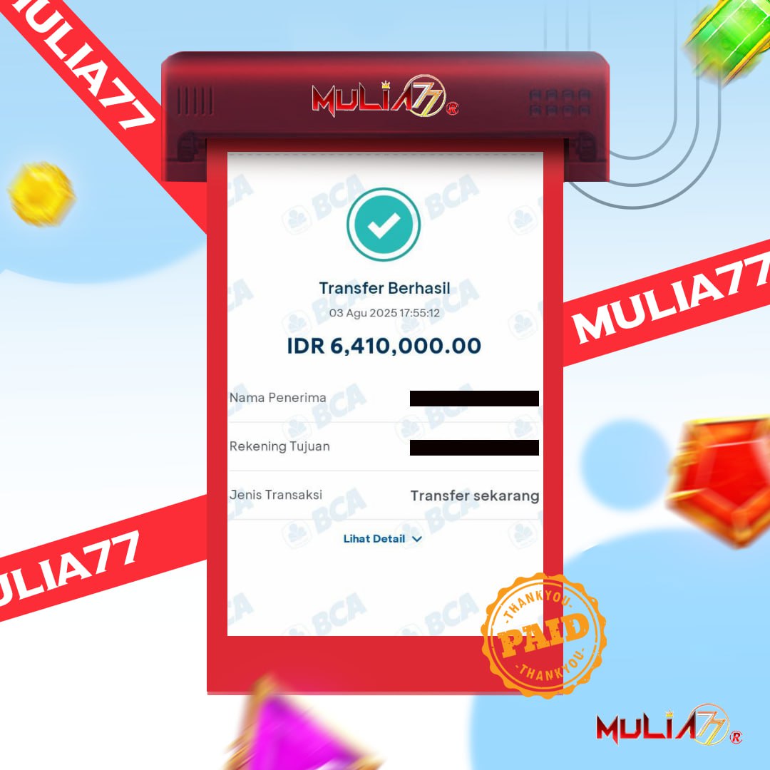 Menang Jackpot Slot Online Gacor MULIA77 Resmi Rp 6.410.000