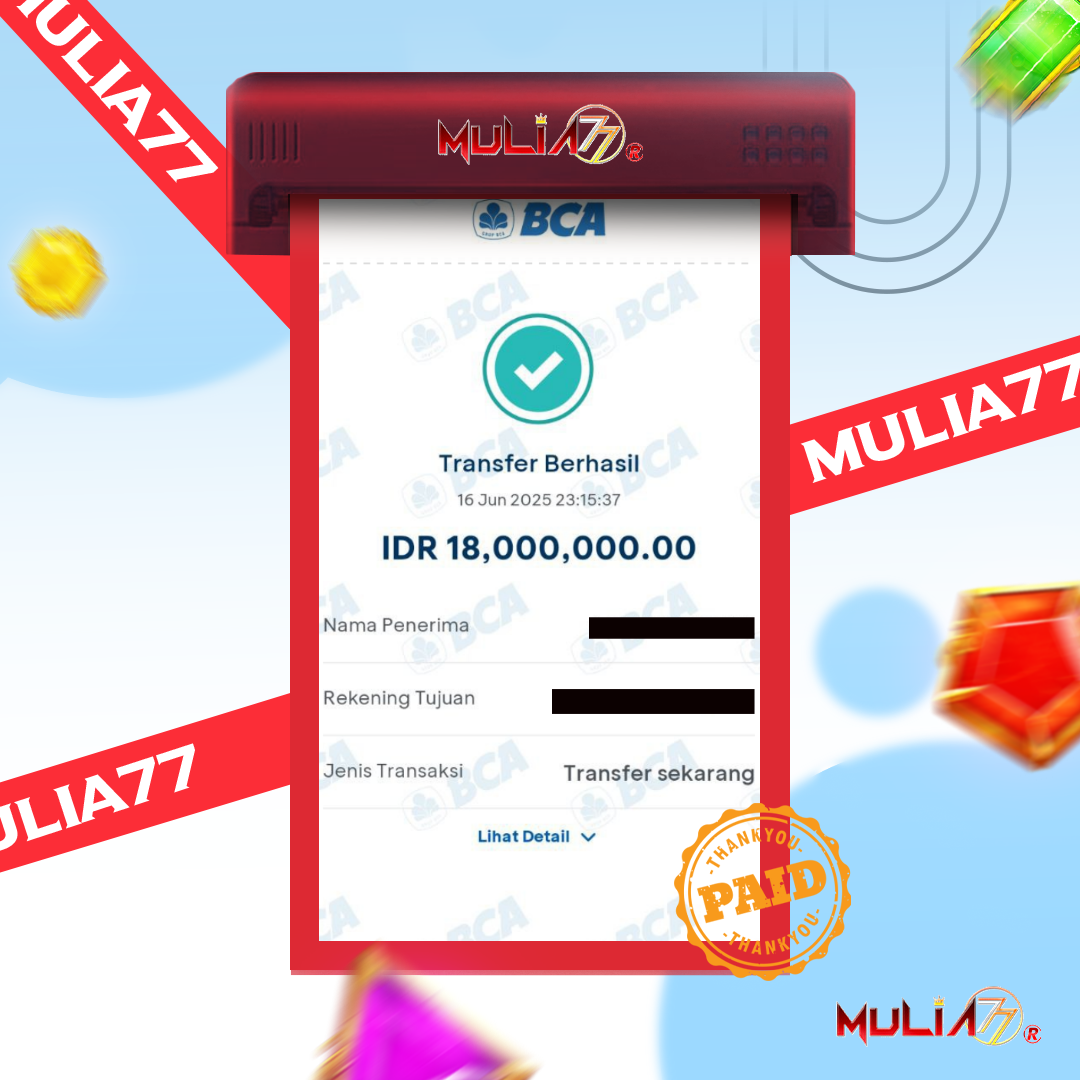 Menang Jackpot Slot Online Gacor MULIA77 Resmi Rp 18.000.000
