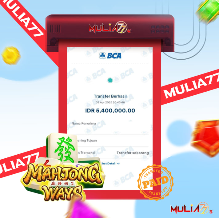 Menang Jackpot Slot Online Gacor MULIA77 Resmi Rp 5.400.000